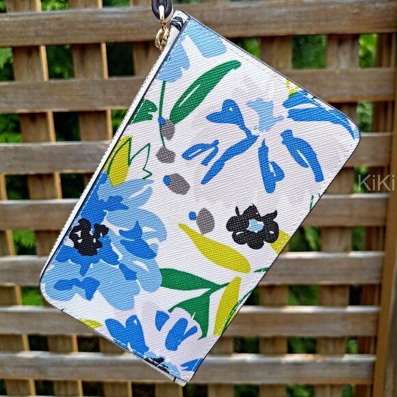 Kate Spade Lucy Floral Small L-Zip Wristlet KK935 - Picture 8 of 8